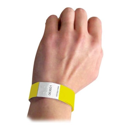 C-Line Products C-Line Products DuPont Tyvek Security Wristbands, Yellow, 100/PK 89106